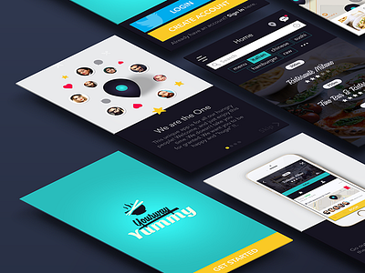 Yourway Yummy / food&social app / application food leaddesign mobile restaurants social tags team ui ux work yummy