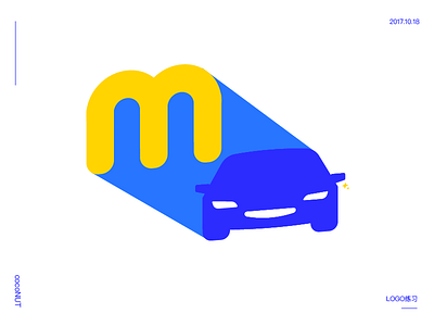 M+Car Logo design graphic logo