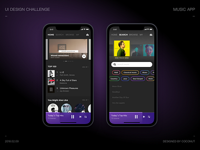 Music APP Design by coconut on Dribbble