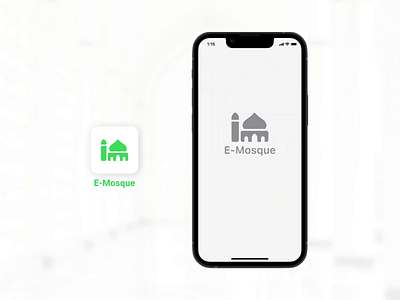 E-Mosque - Demo app branding design dribbble iconography illustration lahore logo modern gradient mosque pakistan ui