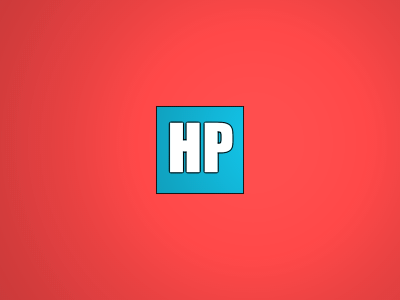 HP - My initials after effects animation box dribbble initials loop motion design motion graphics