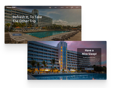 Amanah Hotel Website design hotel ui uiux ux website