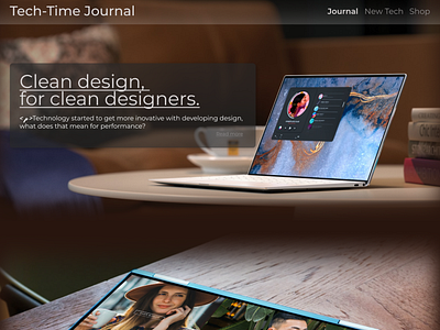 Tech journal website design