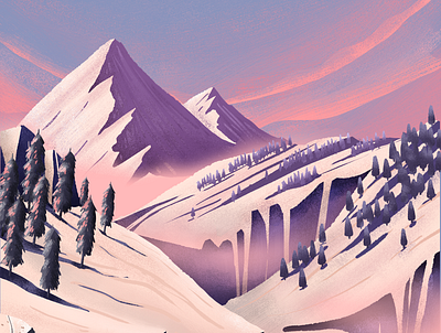 Ice Age background design graphic design illustration