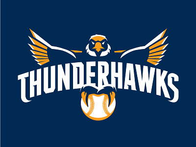 ThunderHawk Baseball baseball bird hawk logo thunderhawk wings