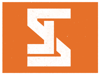 Justin Zimmerman hand drawn lettering logo orange self logo texture