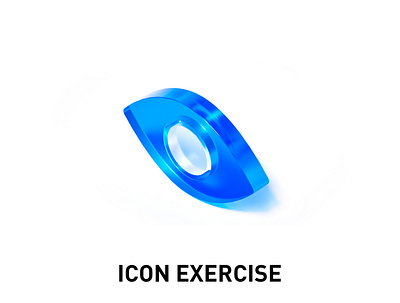 ICON EXERCISE 3d banner design icon illustration logo ui