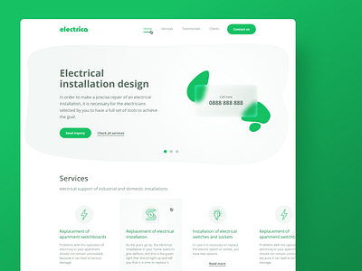 Electrica ui ui ux uidesign uiux ux web webdesign website