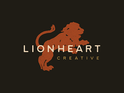 Lionheart branding illustration logo