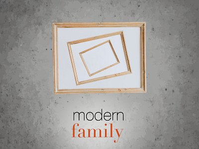 MINIMAL POSTER FOR MODERN FAMILY SERIES design graphic design illustration poster design typography vector