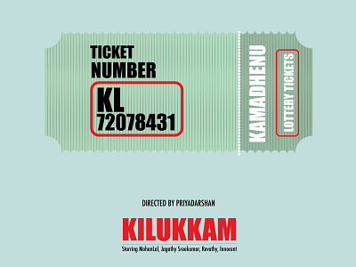 MINIMAL POSTER DESIGN - MOVIE- KILUKKAM design graphic design poster design typography vector