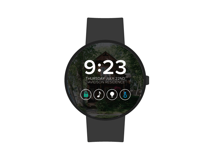 Smart Watch Menu clock gif home automation locks smart watch wearable