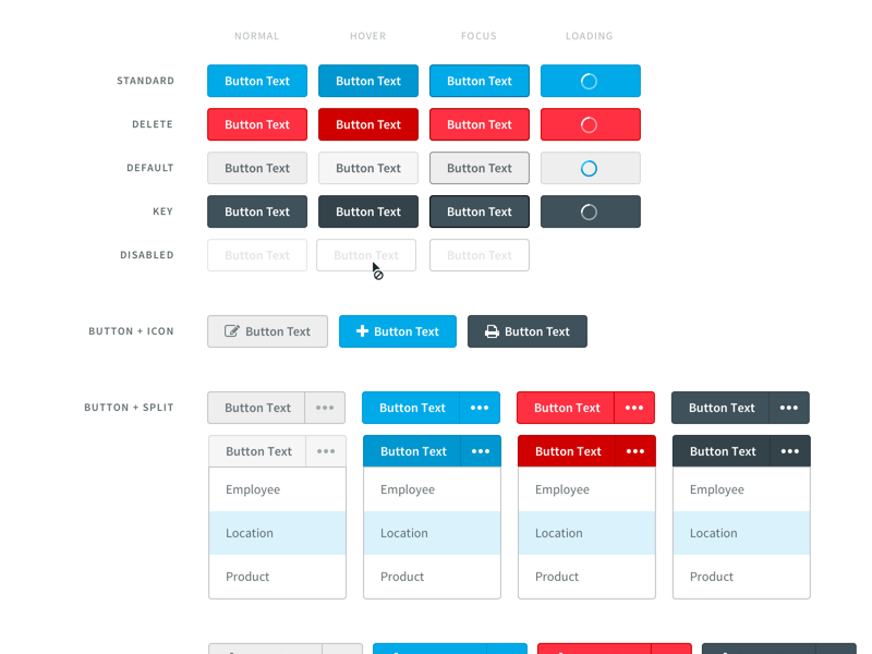 Pattern Library - Buttons! by Michael Szczepanski for SPS Commerce on ...