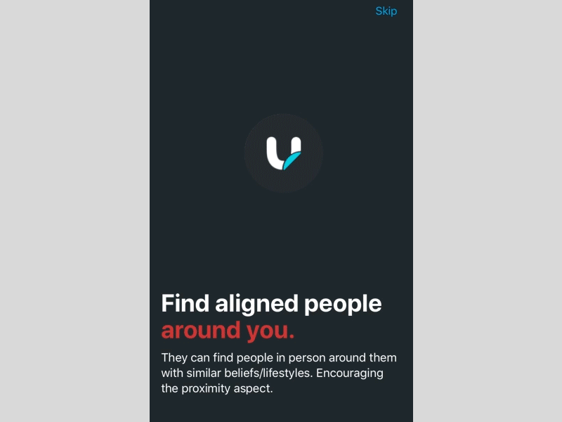 Onboarding - Scanning animation app fade find finding gif iphone looking onboarding people scanning searching social network
