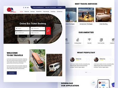 Travel - Tour Agency Website Design travel application travel website