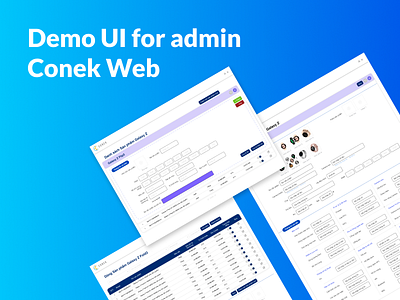 Demo UI for admin Conek Web