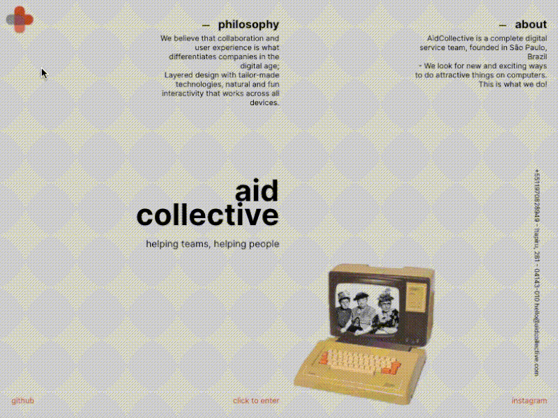 Project AidCollective - #1 branding collage collage art design illustration interaction interaction design ui uiux ux web website