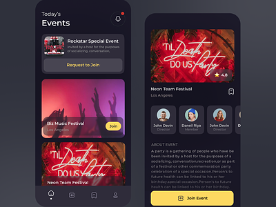 Festival/Event App Design