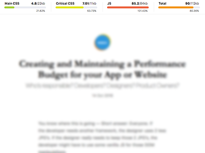 Performance Monitor budget performance progress web design web development