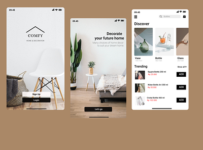 Furniture Online Shop - Mobile Apps app design ui ux