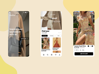 Women Fashion Mobile App adobe xd app app design figma product design ui