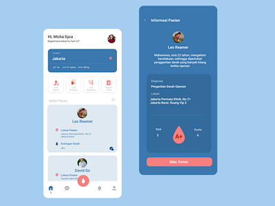 Blood Donation Mobile App app design blood donation figma mobile app product design ui design