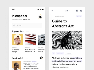 Instapaper concept