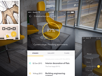 Apartment app concept app ios ui