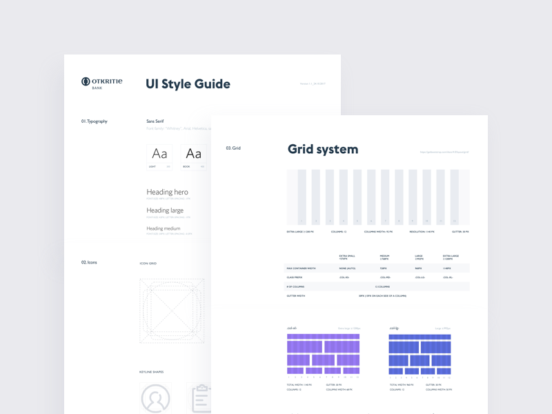 UI Styleguide. Design System ui kit ui web ui table styleguide profile manager graph dashboard clean white apps
