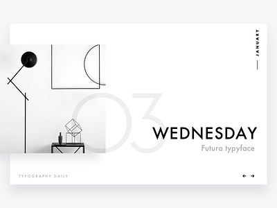 Typography daily calendar #3 calendar clean date design font interface typeface ui web white