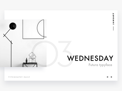 Typography daily calendar #3