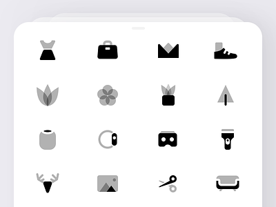 Duotone icons #2 clean icons illustration minimal simple