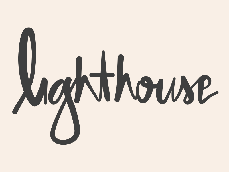 Cursive Lighthouse lighthouse by Julie Logue on Dribbble