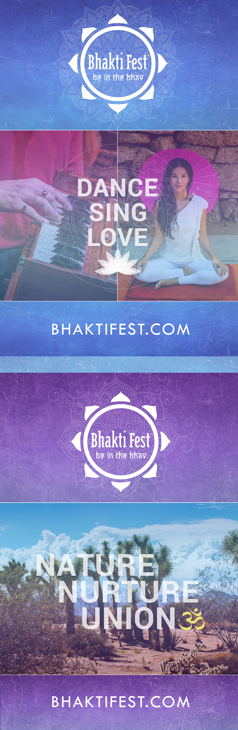 Bhakti Fest Poster by Kelly Weiss on Dribbble