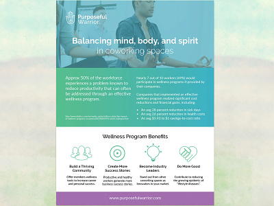 Flyer for wellness program brochure flyer meditation print wellness yoga
