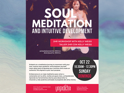 Workshop Flyer brochure flyer meditation print wellness yoga