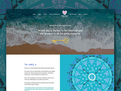 Soul Talk Meditation Website branding copywriting design uiux website wordpress