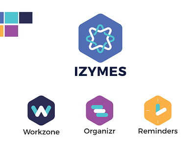 Izymes product suite bitbucket branding logos visual identity