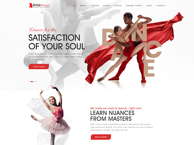 Ame Danse dance ui website