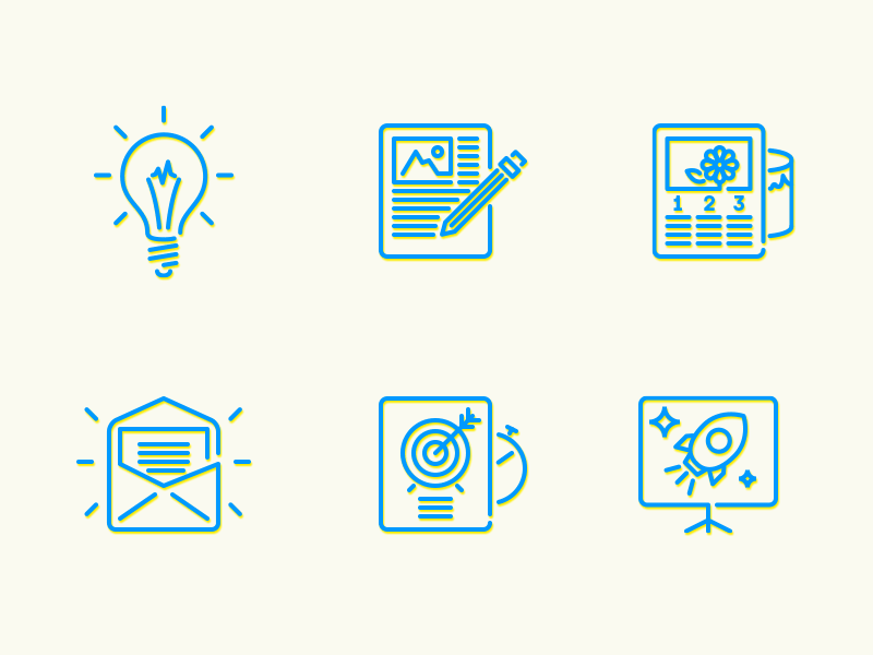 Agency Icons agency content design icon idea letter mail page presentation
