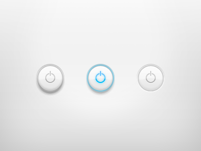 Power Button clear glass off on power button switch ui
