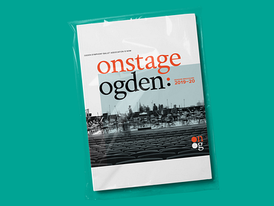 Onstage Ogden 2019–20 Season Brochure design print symphony typography utah