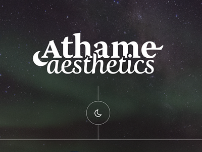 Athame Aesthetics design logo typography