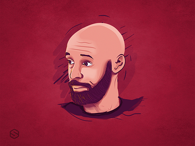 Thierry Henry digital henry illustration sports vector