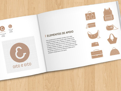 Oito e oito branding branding graphic identity logo