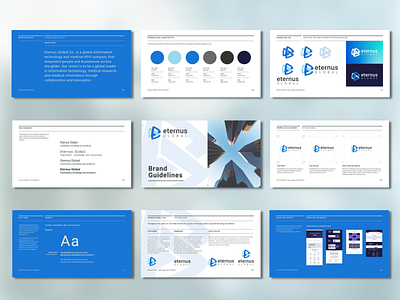 Eternus Global Brand Guidelines brand identity branding branding guidelines logo design typography web design