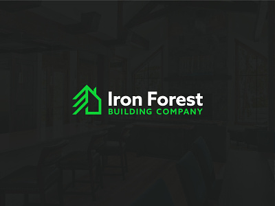 Iron Forest Logo branding breckenridge builder colorado construction custom home homes house logo