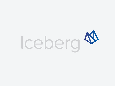 Iceberg Logo branding from up north iceberg identity logo startup technology