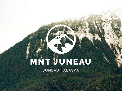 Mount Juneau Logo alaska branding juneau logo mountain