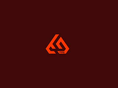 Fire design geometry logo logo fire